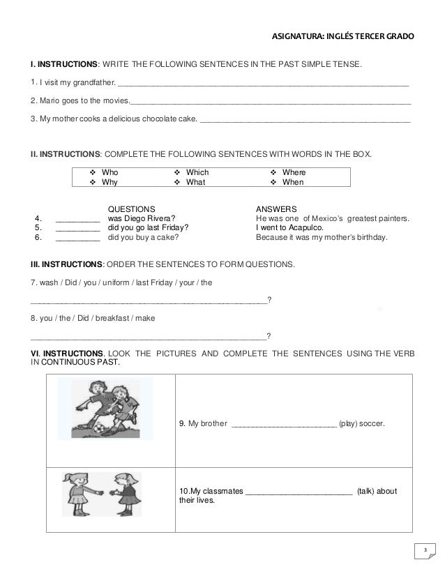 examen diagnostico de ingles basico